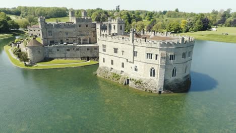 aerial drone leeds castle england