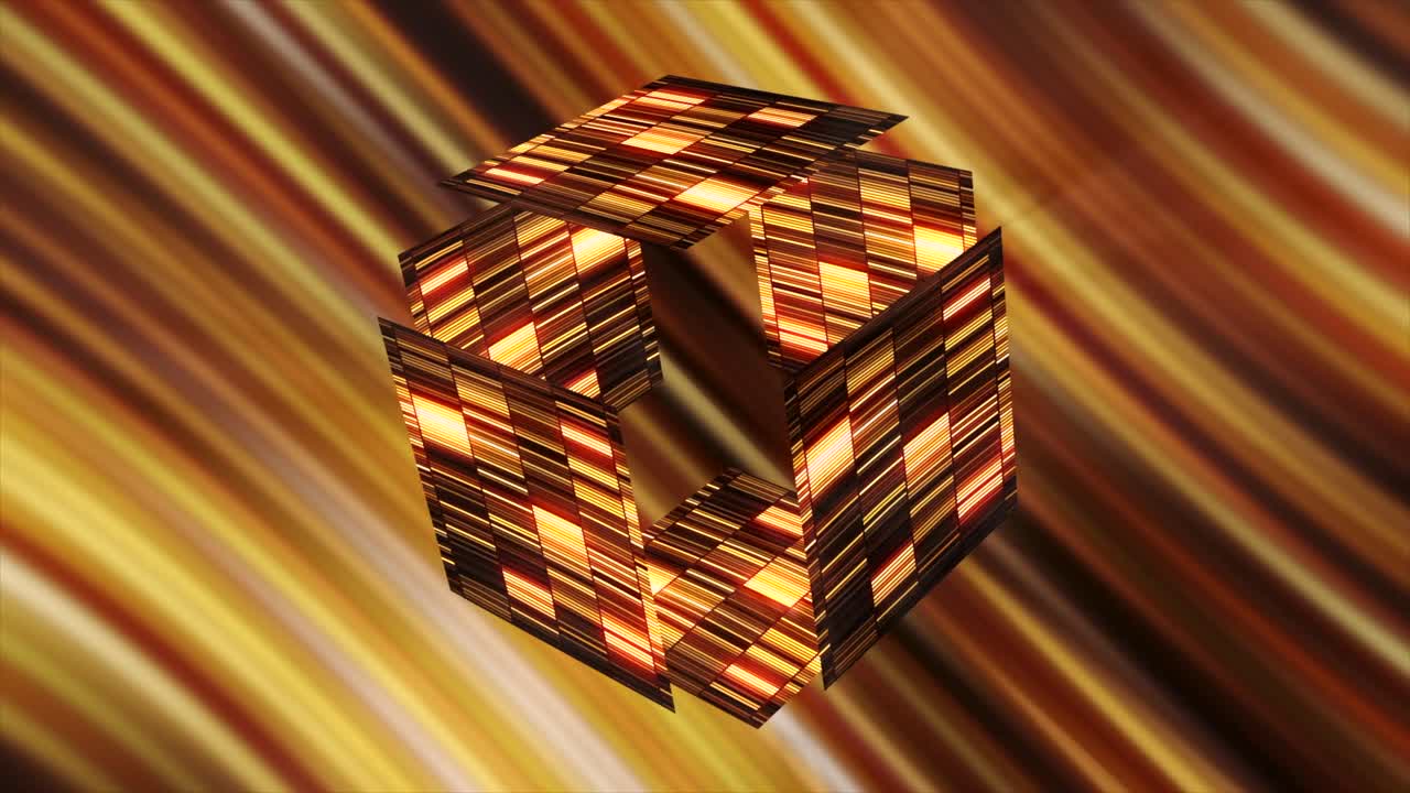 cubo brillante abstracto