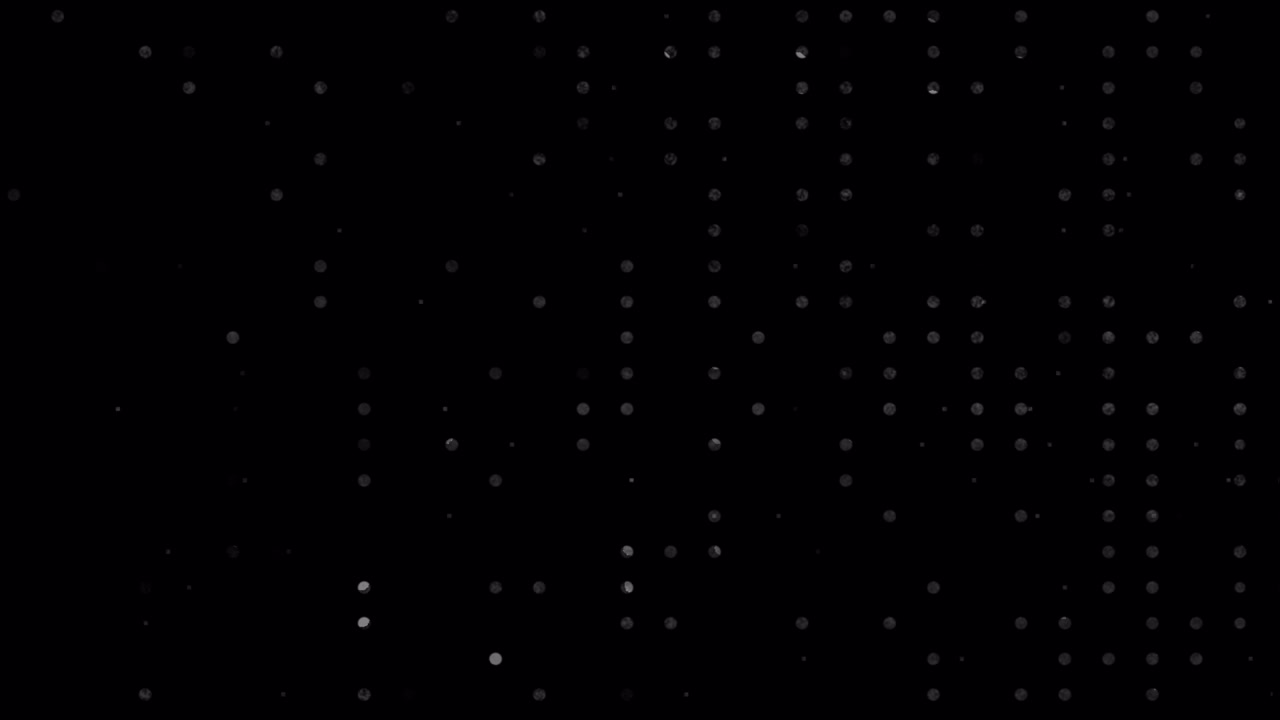 Abstract Pattern of Flickering White Dots on Black Background