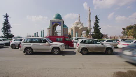 the beautiful jalil khayat mosque in erbil, iraq