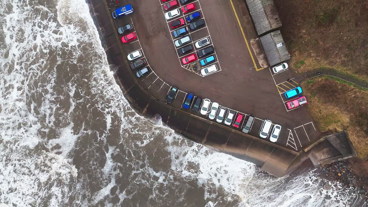 폭풍우의 겨울 장면