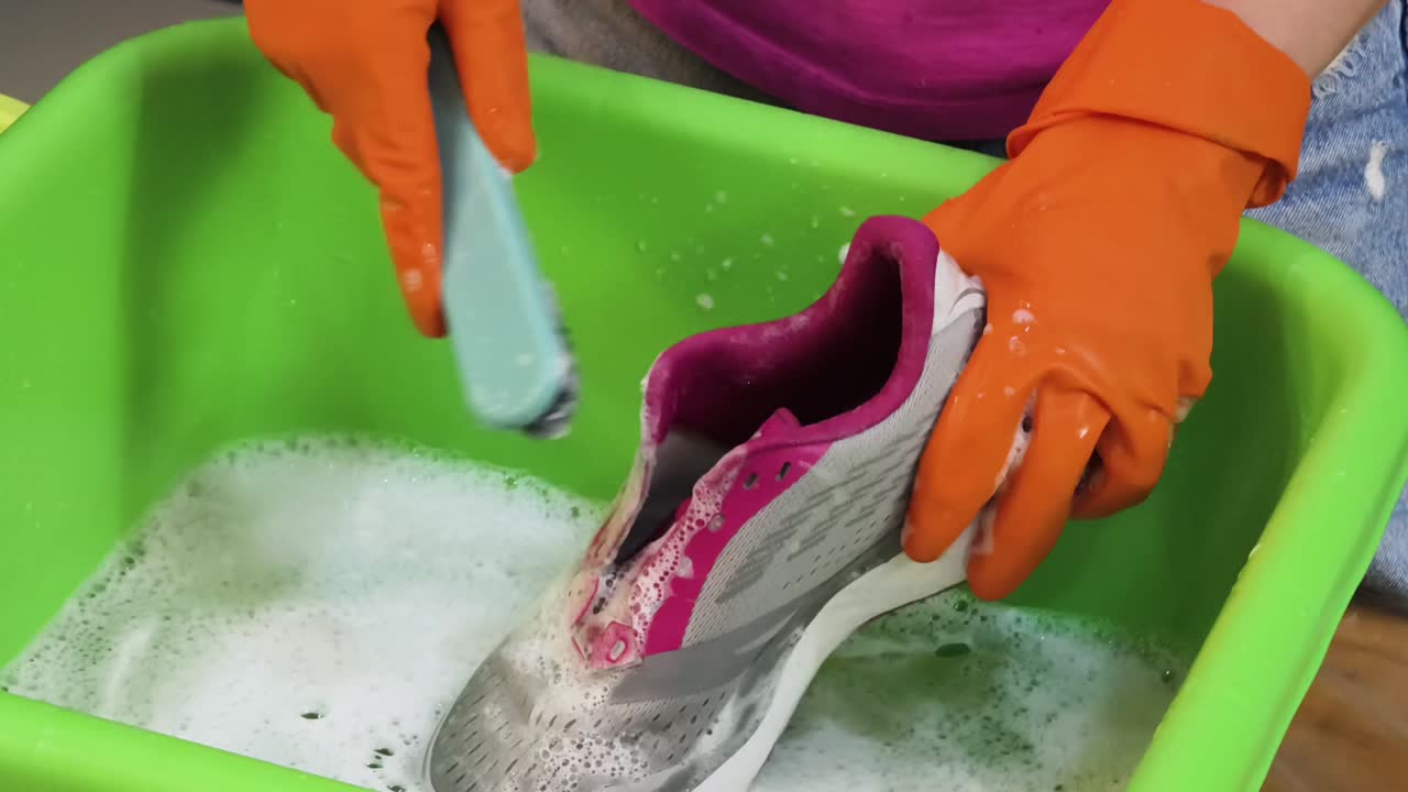 Cleaning a Shoe