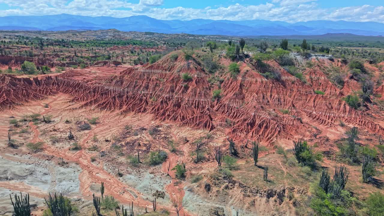 Spettacolari clip video realizzati con drone che mettono in risalto l'unicità della famosa destinazione turistica, il deserto rosso di Tatacoa, in Colombia. Una meraviglia geologica con incredibili modelli di erosione che modellano il paesaggio grezzo.