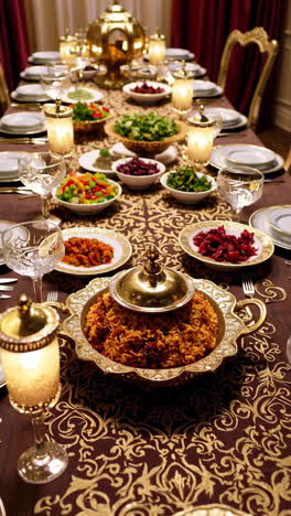 elegant formal dinner table setting