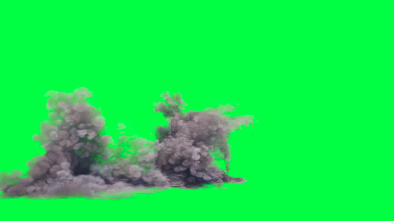 Explosion and Smoke VFX Green Screen