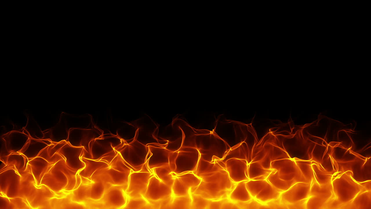 Abstrakte ildflammer på sort baggrund