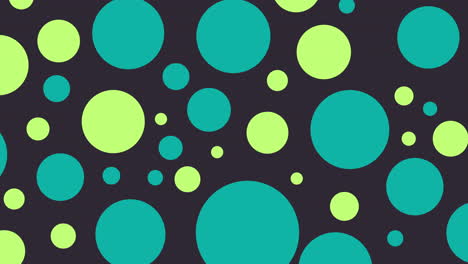 abstract colorful fancy rotating circles loop background 4k
