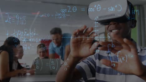 young man wearing a virtual reality headset