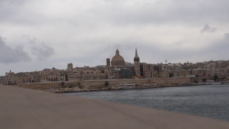 Malta-Valletta-city-Dark-cloud-Timelapse