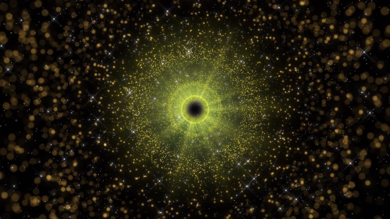 Golden festive luxury design glitter particles floating glowing abstract bokeh background abstract