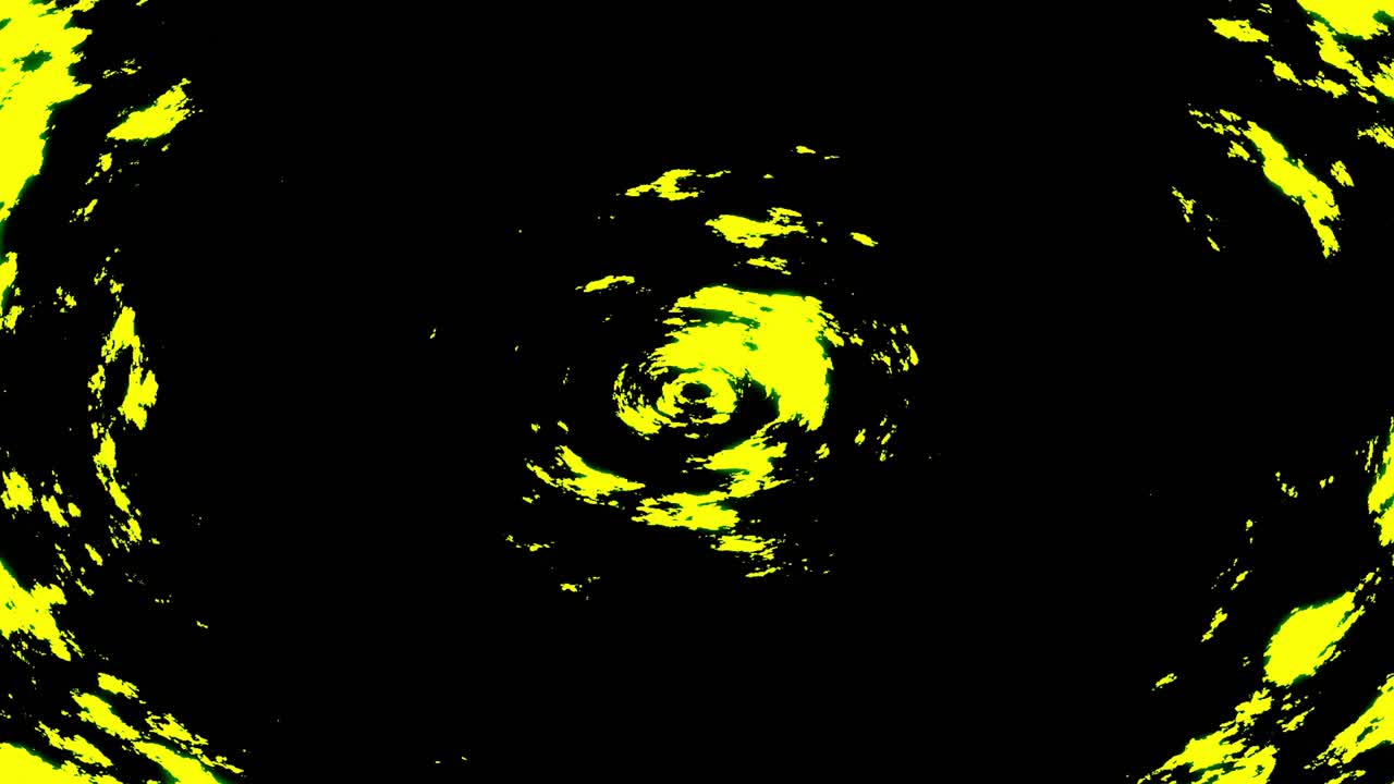 Abstract Spiral Pattern in Yellow and Green