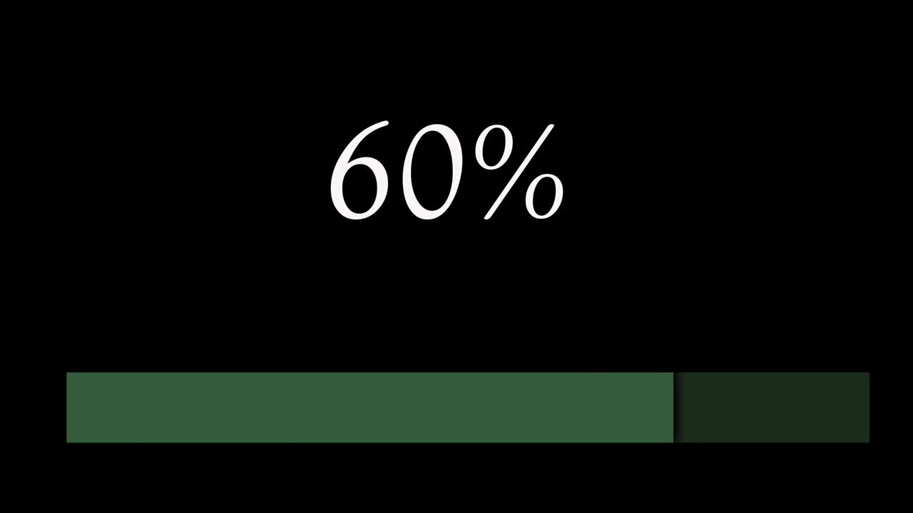 퍼센티지 카운트와 함께 진행 바