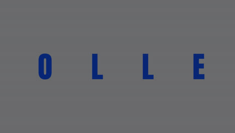 animación de la nueva colección en texto azul sobre hexágonos y flechas azules y blancas