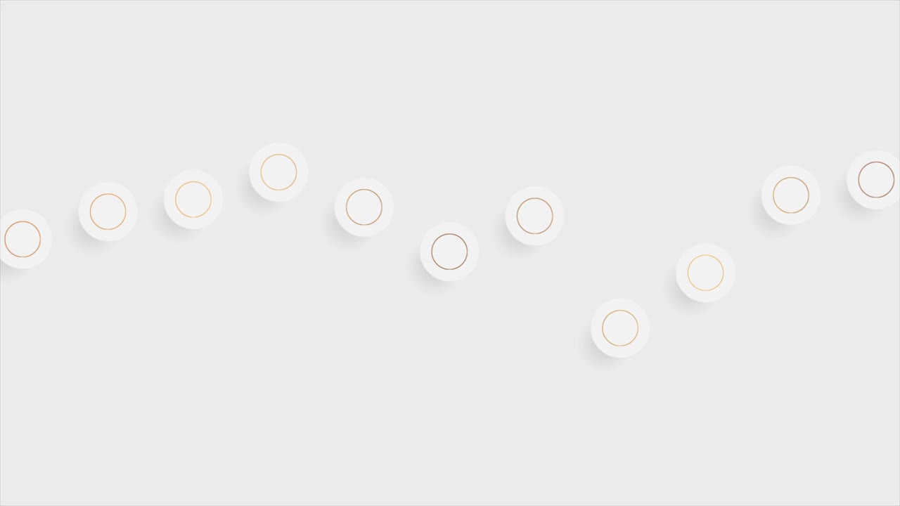 최소한의 회색과 청동 원 추상적인 모션 배경