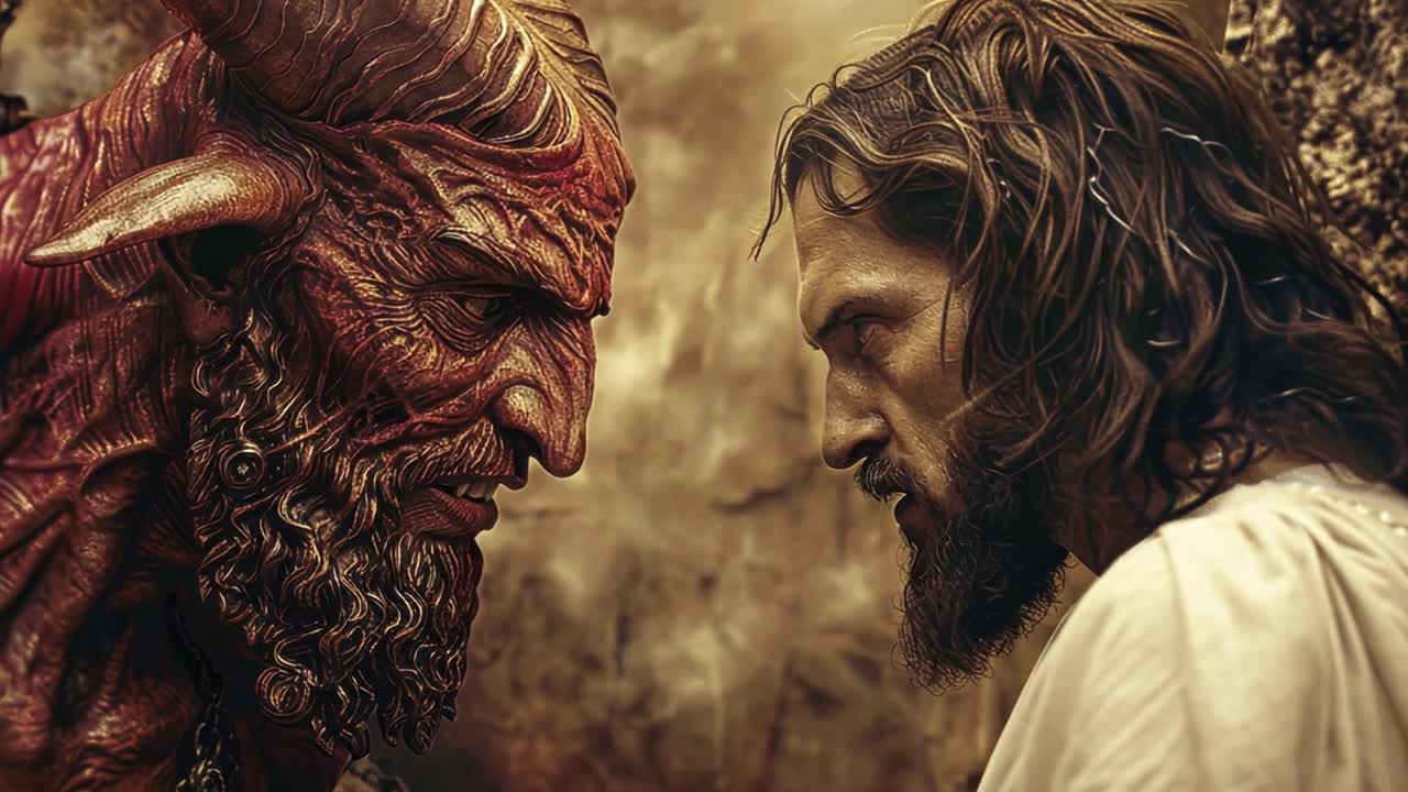Jesus and the Devil in Confrontation