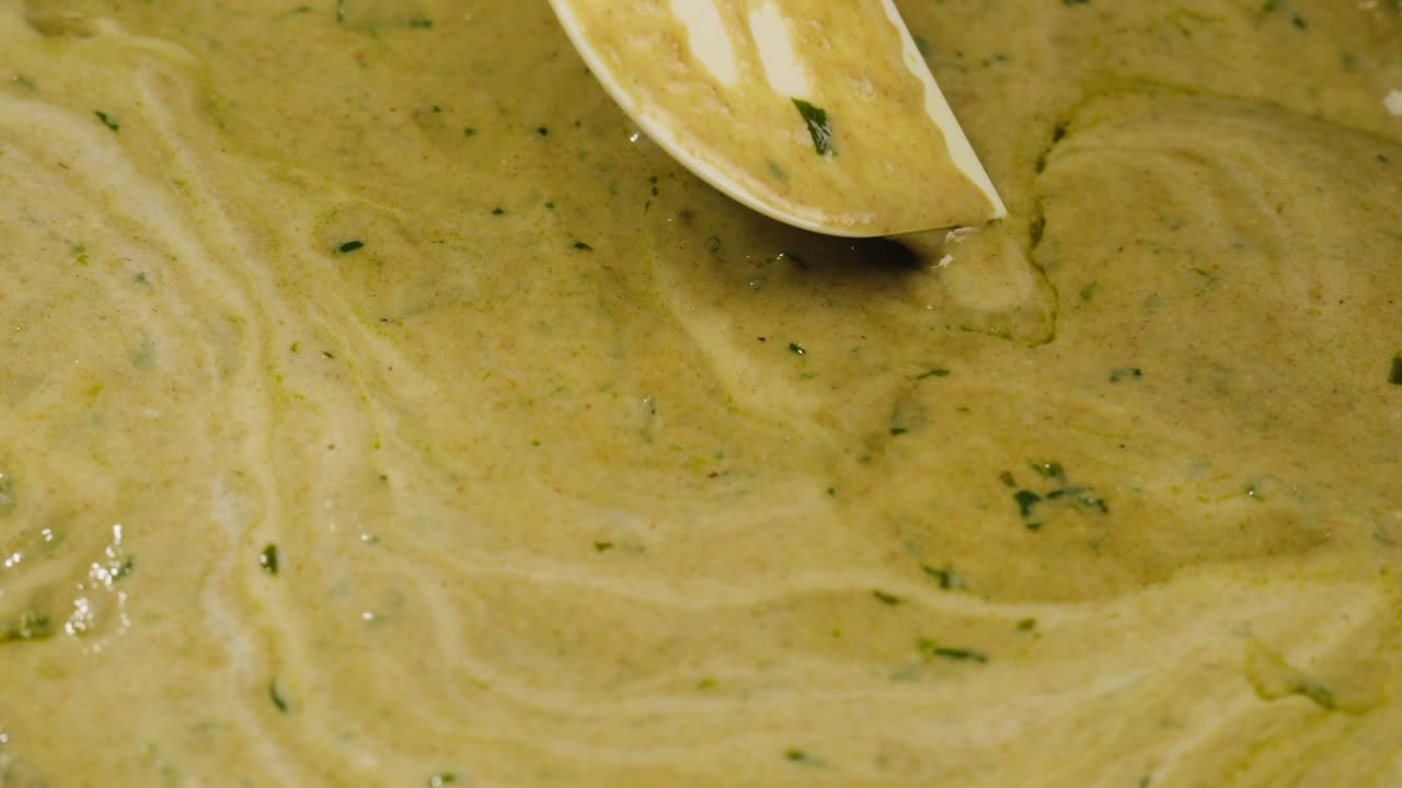 Green Sauce Mixing