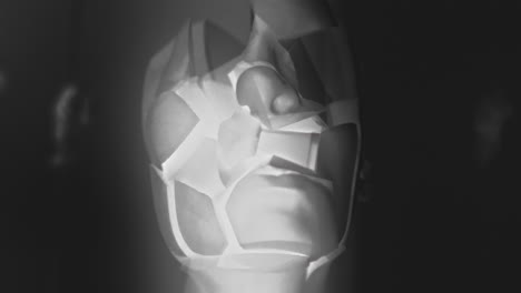 broken mannequin head shells in xray