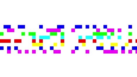 señal de cuadrados digitales multicolores