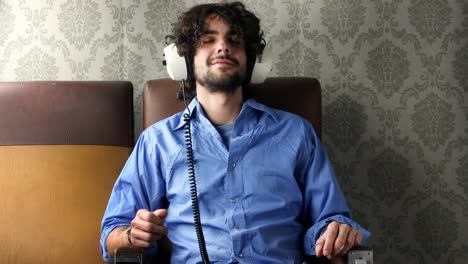 man in headphones 00