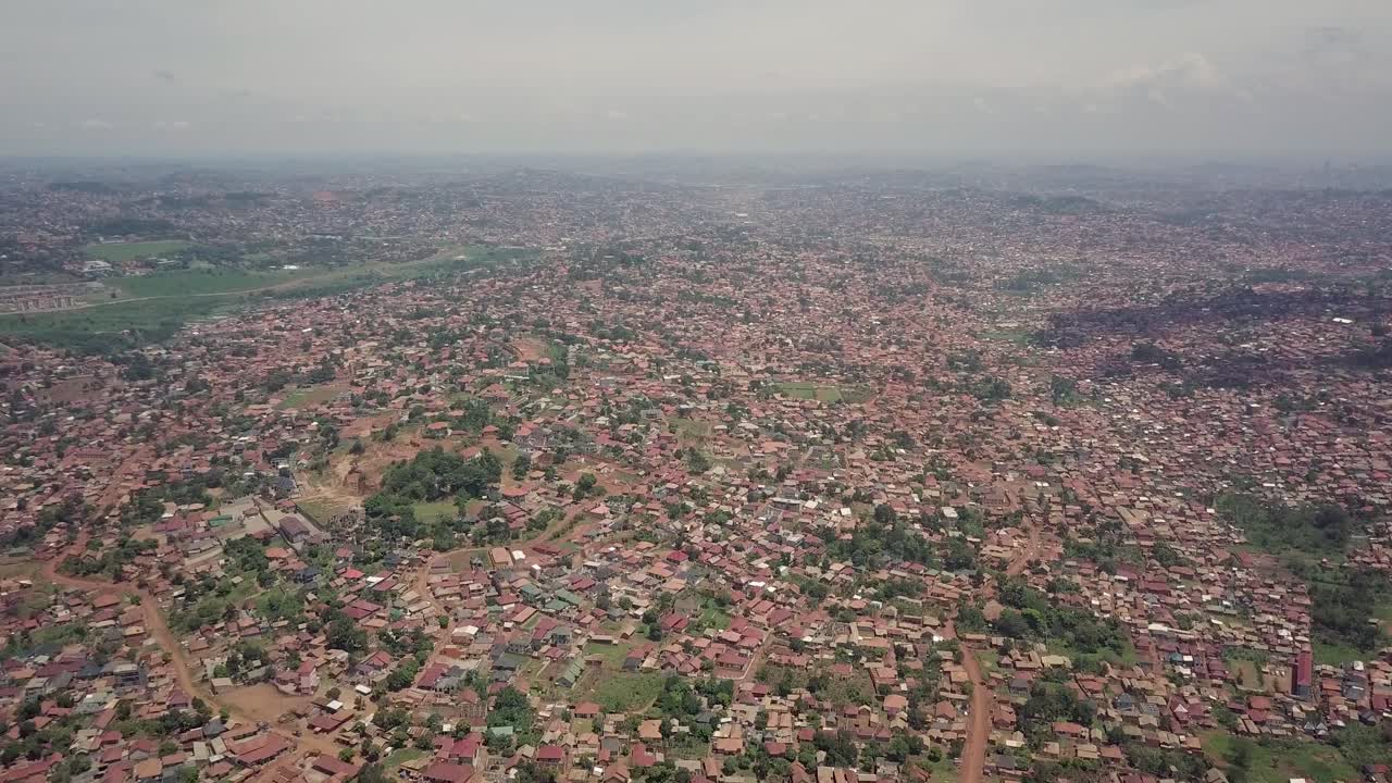 Panoramic Aerial View Of The Mutungo Suburbans Near Kampala, Capital City Of Uganda.