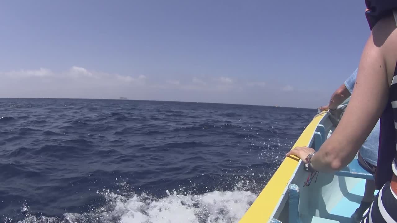 Excursion on a boat along the Maltese shore