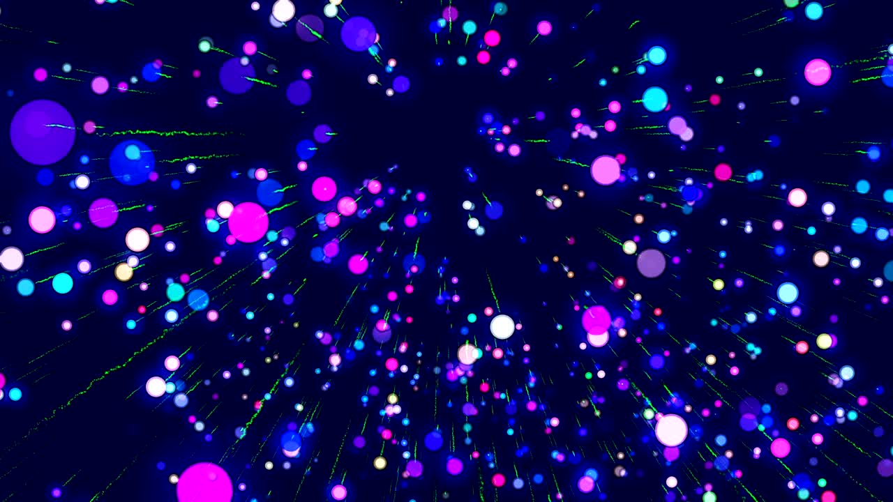 추상적인 과학 컴퓨터 애니메이션