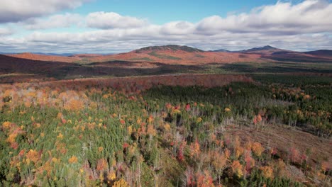 Imágenes-De-Drones-Del-Follaje-En-Los-Bosques-De-Maine