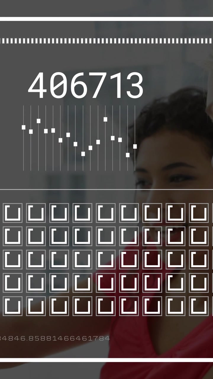 Vertical video: First woman pointing, dashboard updating numbers, pair leaning in reviewing metrics
