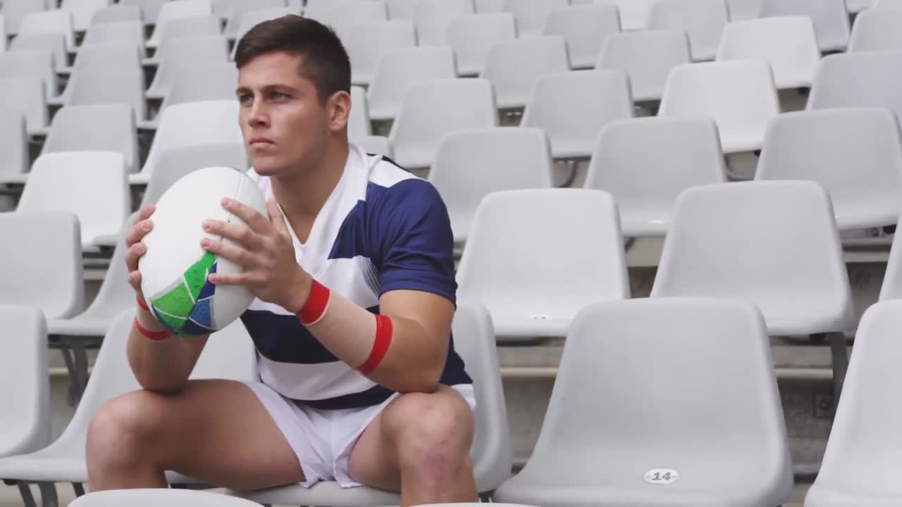 animación de redes de conexiones a través del jugador de rugby