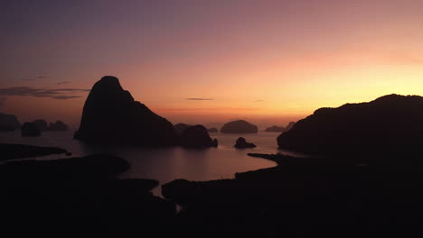 sunrise over the islands