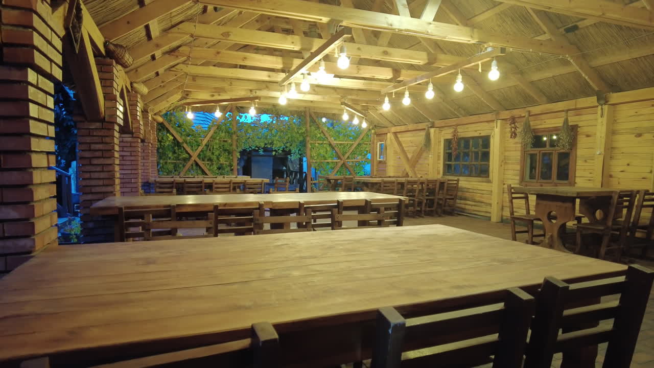 PUHOI, MOLDOVA - 12 OCTOBER, 2021: Restaurant terrace at Asconi winery