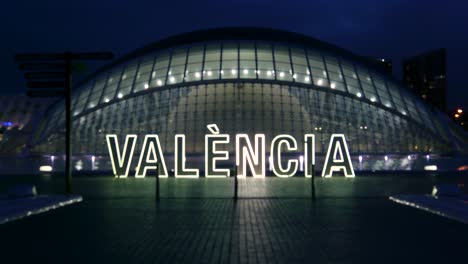 valencia city at night