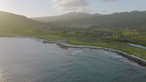 push towards sandy beach park in oahu, hawaii on a beautiful day