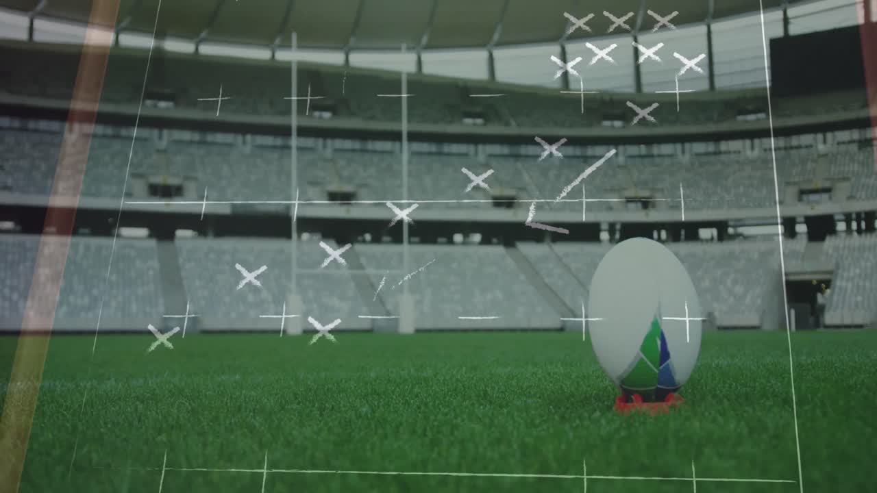 녹색 배경 위에 게임 계획의 그림의 애니메이션