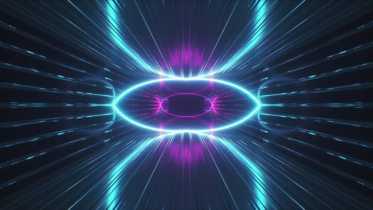 fondo abstracto del túnel de neón