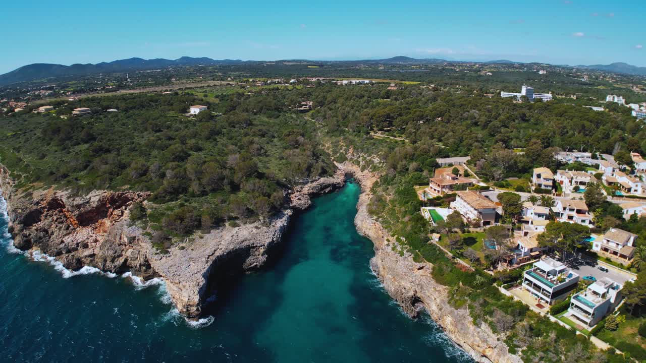 Palma de Mallorca, spansk Balearisk Ø, kystlinje