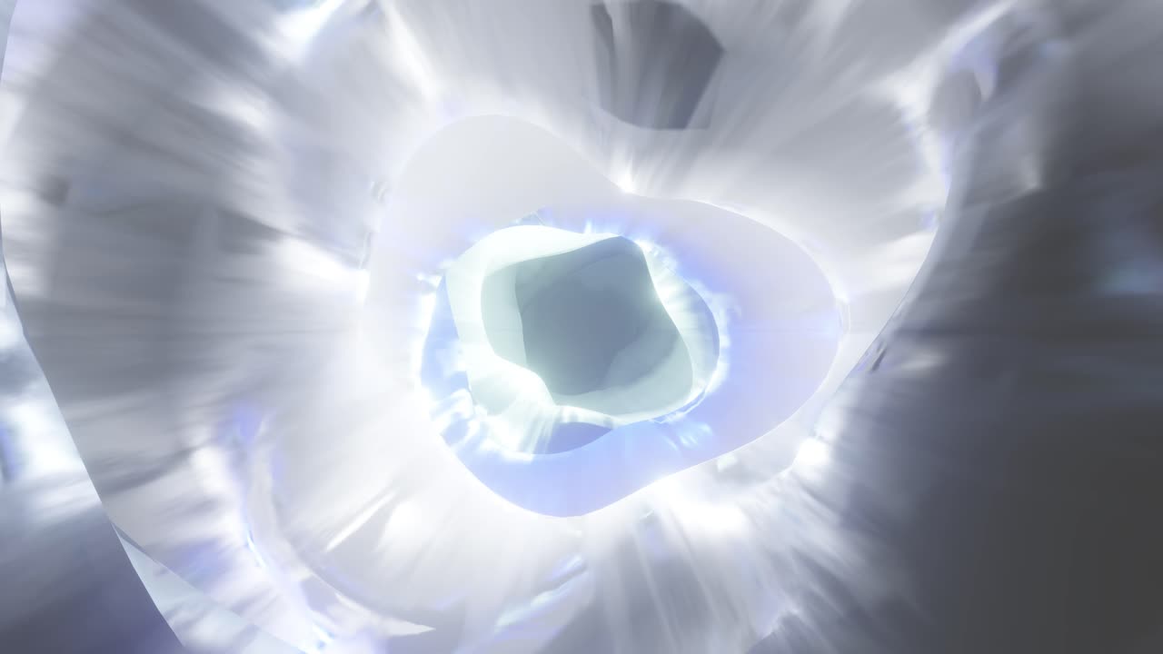 Color swirling interdimensional tunnel, 3d infinite loop background