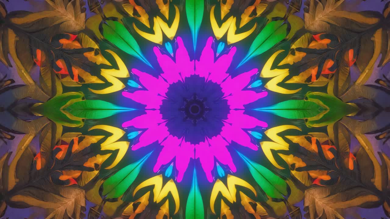 Il colorato modello del caleidoscopio