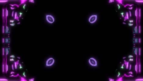 un bucle energético de formas abstractas que se mueven sin fin