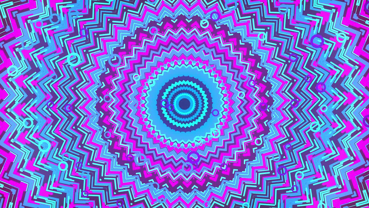 Ornamento rotondo piatto blu magenta