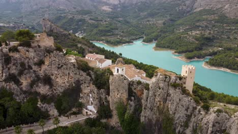 the beautiful town of guadalest in alicante, spain