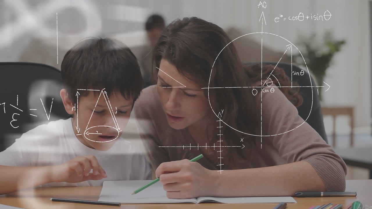 어머니 가 집 에서 아들 을 가르치는 것