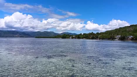 Landschaft-Der-Insel-Karampuang,-Zeitlupenaufnahme