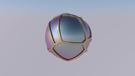 la transformación de la esfera colorida abstracta, el efecto de la tela. animación abstracta, renderizado en 3d.