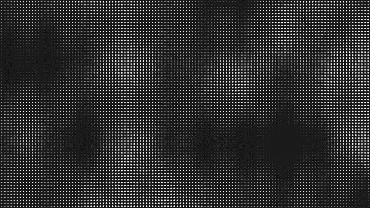 animazione a gradiente punteggiato a mezza tonalità bianca e nera