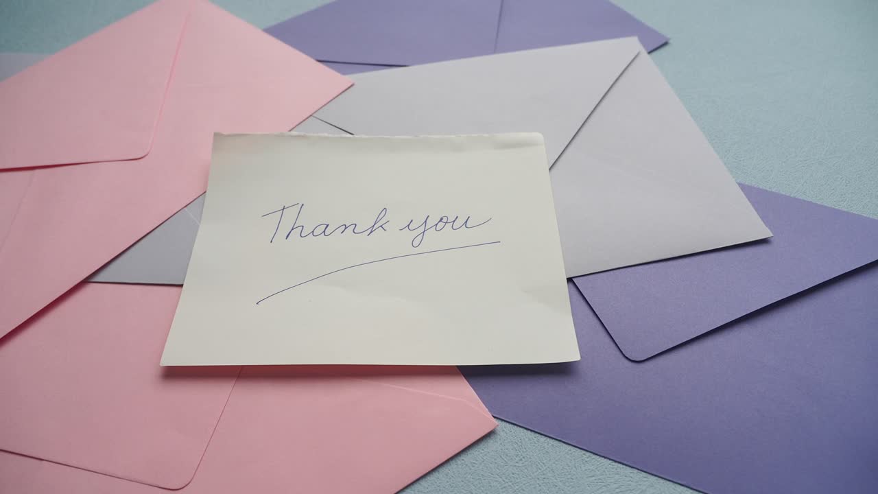 감사 편지와 봉투