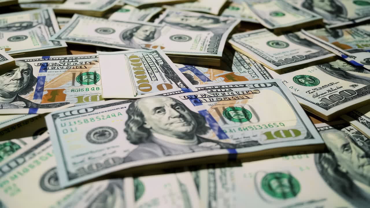 Stacks of US Dollar Bills