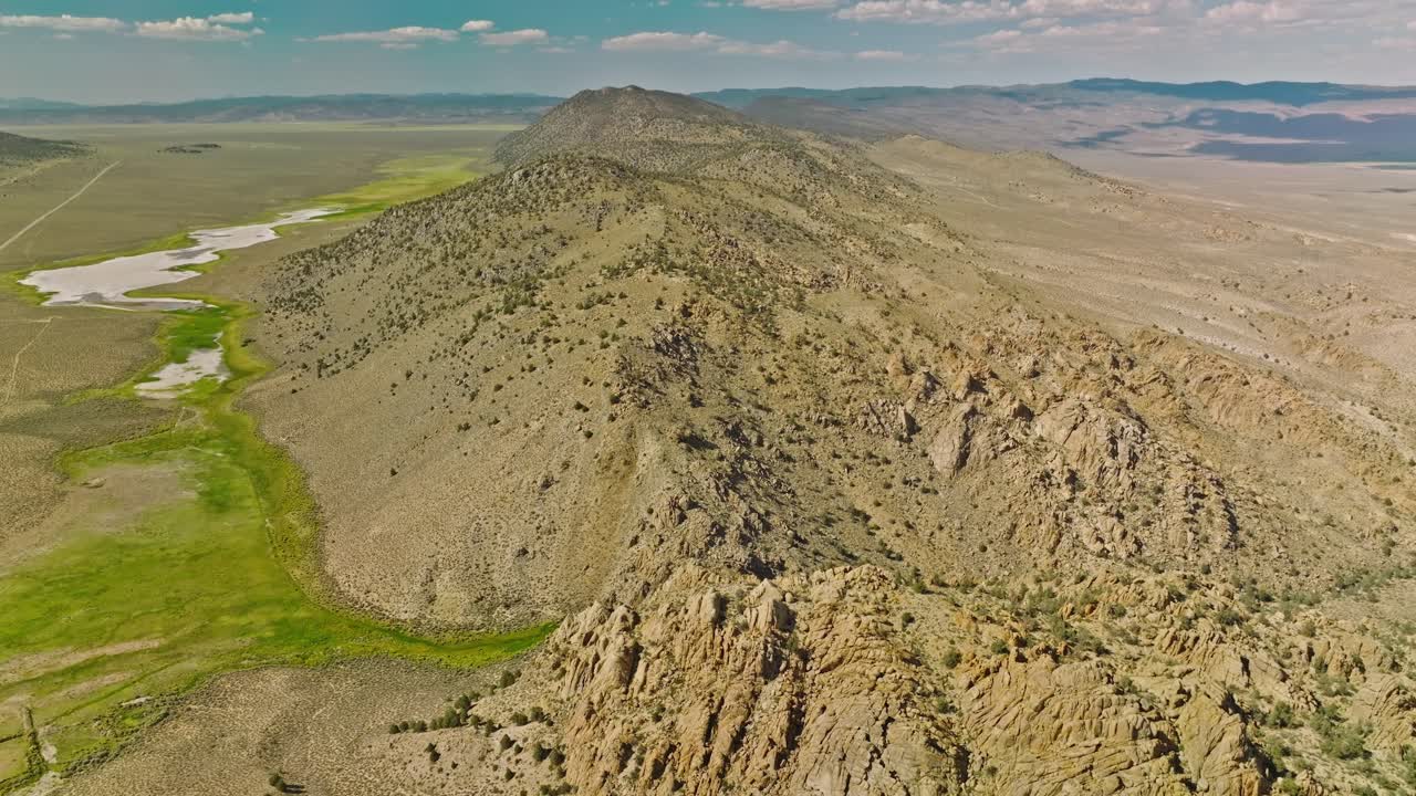 Aerial shot of some the mountains on the west side of the Sierra Nevada