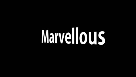 maravilloso texto animación mensaje gráficos de movimiento