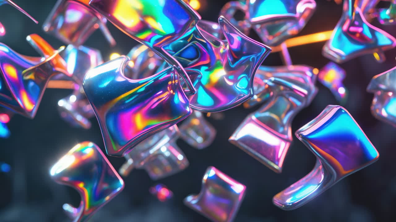 Dynamic Holographic Metallic Shapes